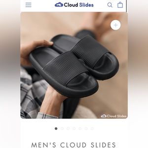 ‼️ Men’s Black Cloud Slide Sandals NWOT